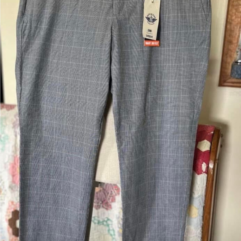 Men's Gray Checkered Pants